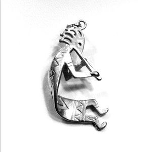 Kokopelli Silver Pendant
